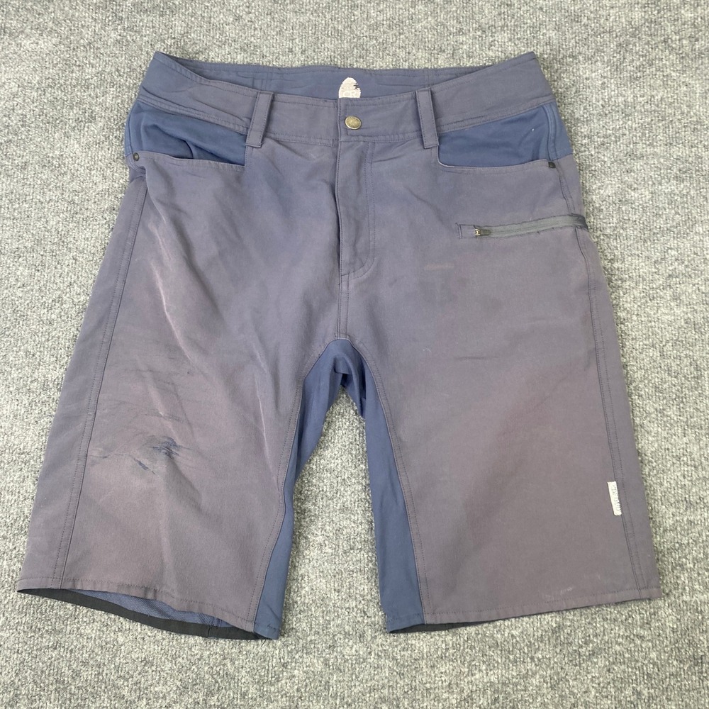 Club Ride Mens Mountain Bike Shorts Blue Gray Size Medium AS IS